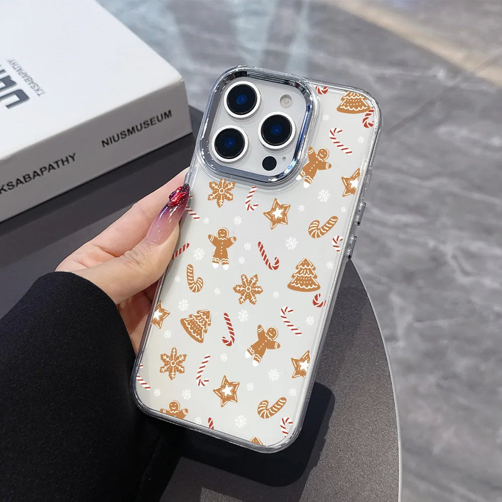 Santa Claus Elk Snowman Christmas Phone Case For Google Pixel 10 9 8 8A 9A XL Pro 4G 5G Transparent Soft Silicone TPU Back Cover