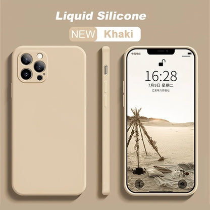 Full Protection case Dark Purple For iPhone 16 Liquid Silicone Phone Case 11 12 13 14 15 Pro Max Mini X XS XR 7 8 14 15 16 Plus