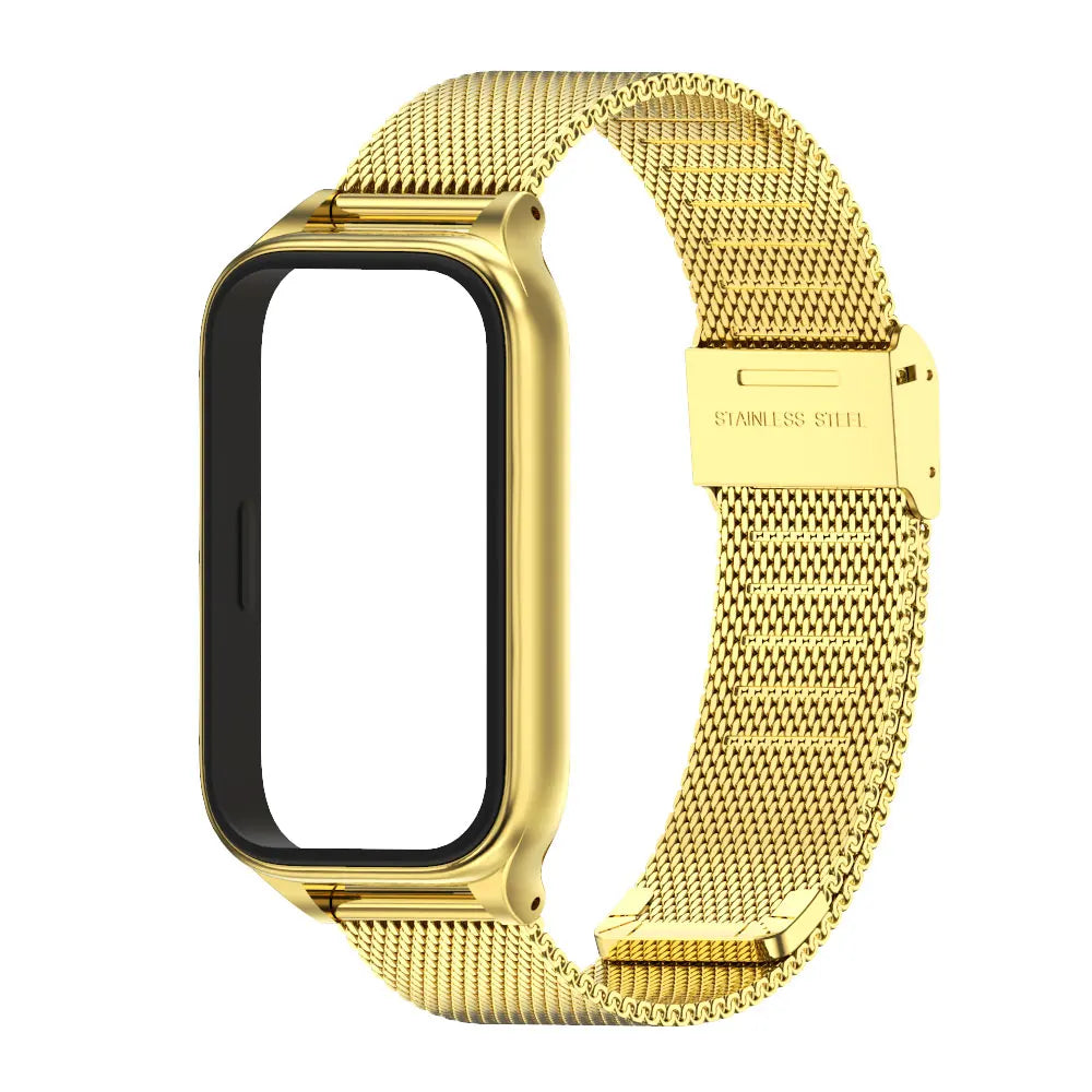 For Xiaomi Smart Band 9 Active Strap Smart Bracelet Mi Band 9 Active Strap Metal Stainless Steel Replacement Wrist Watchband