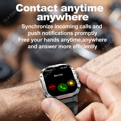 New in GPS Smart Watch For Men Wome Military Amoled Flashlight Waterproof Outdoor Sport Bluetooth Call Smartwatch Smart Band