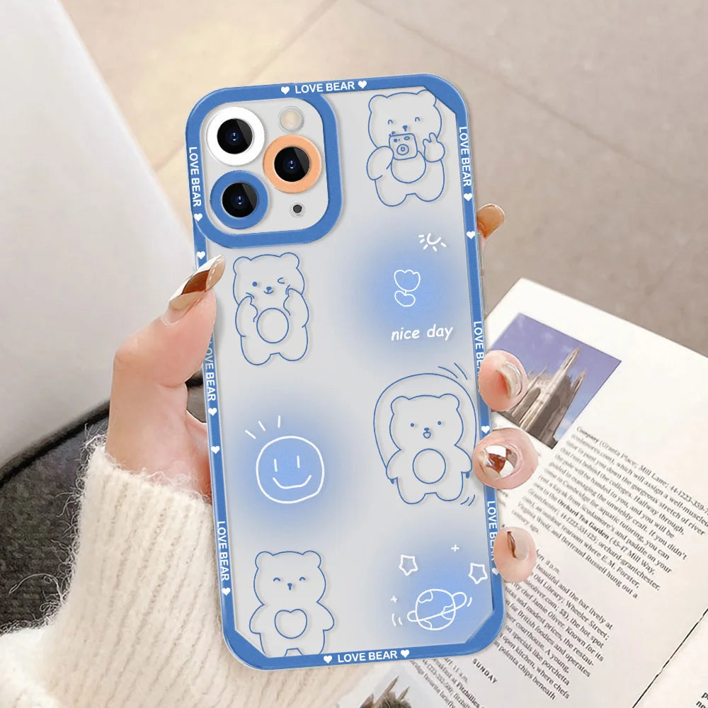 Clear Case For Samsung S23 Ultra S22 Plus S21 S20 FE A54 5G A53 A52S A33 A13 A14 A12 A21S A22 A23 A32 4G A50 A51 M14 Back Cover