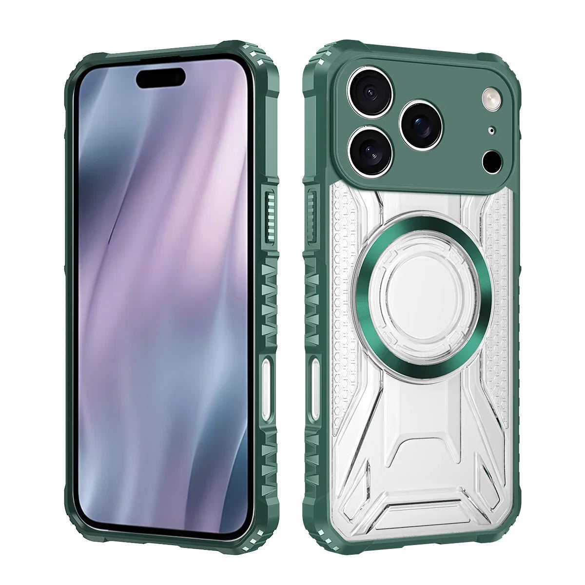 Shockproof Armor Magnetic Case for IPhone 17 Air 16E 15 14 Plus 13 12 11 17 Pro Max for Magsafe Wireless Charging PC Hard Case