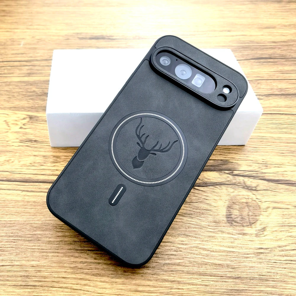 Luxury Faux Leather Case For Google Pixel 10 9 8 7 Pro XL A 9A 8A 7A 10Pro 9Pro 8Pro 7Pro ProXL Magsafe Wireless Charge Cover