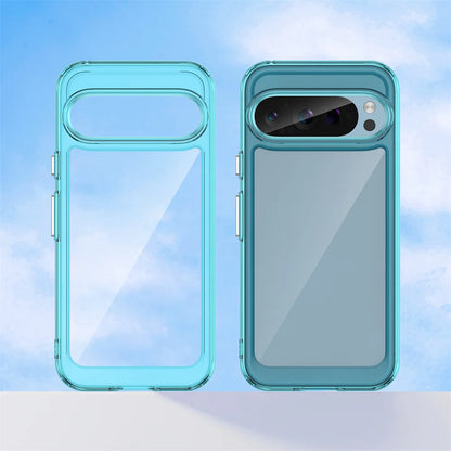 Fashion Transparent Acrylic Case For Google Pixel 9 8 7 Pro 8 7 A Colorful Hard Clear Shockproof Thin Cover For Pixel 10 Pro XL