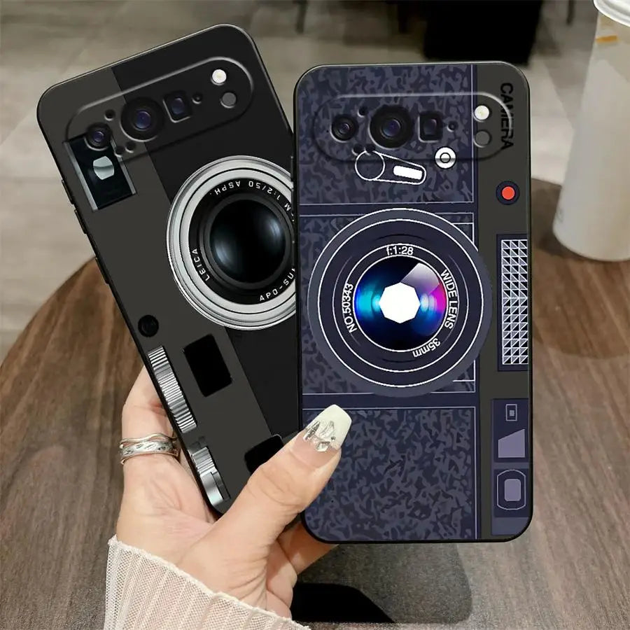 Soft Cover Case for Google Pixel 6 7 8 Pro 10 9 Pro XL 6a 9a 7a 8a Camera Design