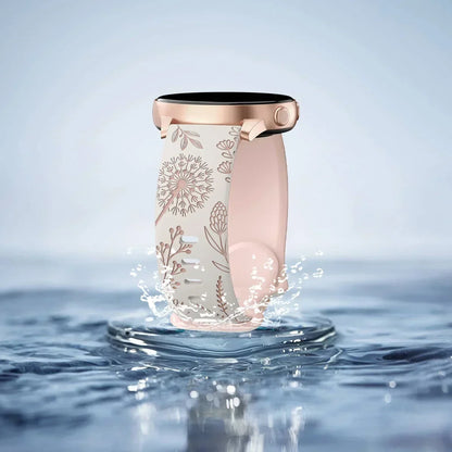 New Silicone Strap For Samsung Galaxy Watch 4/5/6/7 40mm 44mm 5 Pro 45mm Two-Tone Dandelion Band for Galaxy Watch 6/4 classic