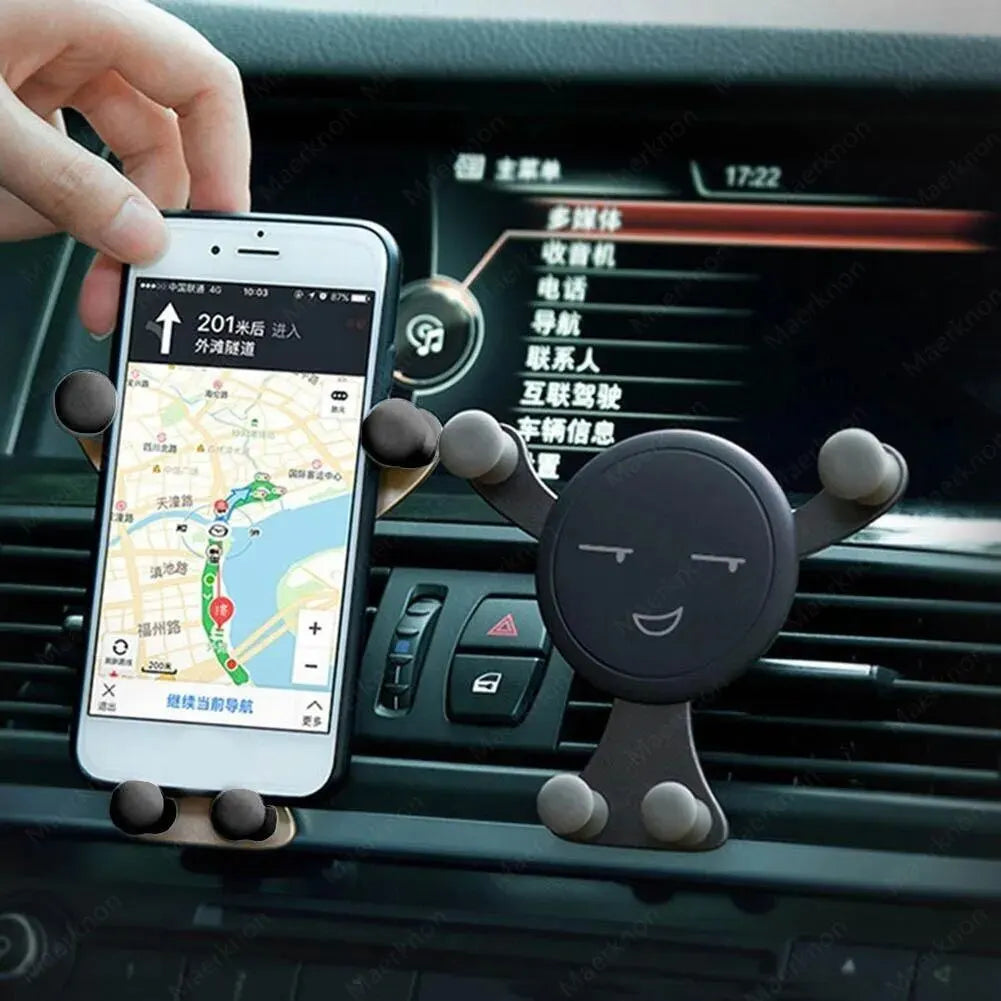 Gravity Car Air Vent Mount Mobile Phone Holder GPS Support For iPhone Samsung Xiaomi Universal Smartphone Stand 4-7" Car Bracket