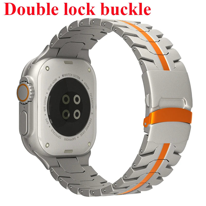 Stainless Steel Strap For Apple Watch Series 10 9 8 7 46mm 45mm SE 6 42mm 44mm Metal Bracelet Band For iWatch Ultra Ultra2 49mm