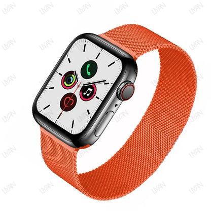 Milanese Loop for apple watch band 44mm 45mm 40mm 41mm 46-42mm pride bracelet iwatch series 9 8 7 6 SE 5 4 10 ultra 2 49mm strap