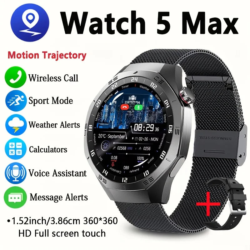LAXASFIT Smartwatch Bluetooth Calling Fitness Tracking Music Playback Health Monitoring Men and Women 2025 New Smartwatch