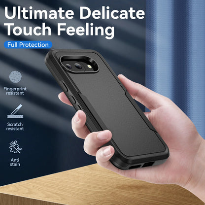 Pixel 9A Protective Phone Case Shockproof Case Dual Layer Hard Cover for Google Pixel 9A With Screen Protector
