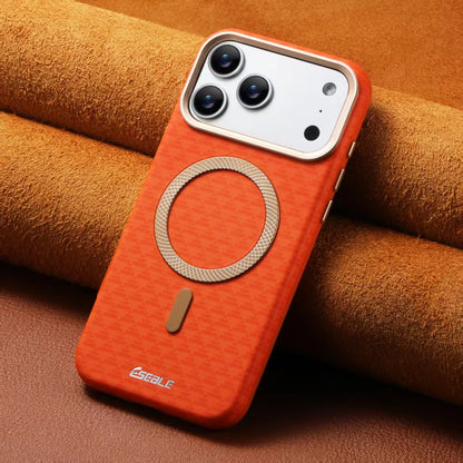 Luxury Business Bitmap Leather Magnetic Phone Case For iPhone 17 16 15 14 13 Pro Max 17Pro 17Air Metal Lens Button Bumpe Cover