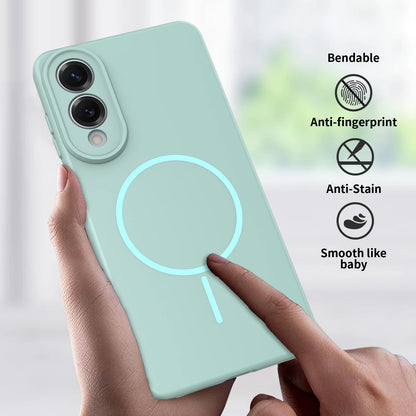 For Samsung Galaxy S25 Edge Case Fashionable Color Skin-friendly Magnetic PC Cover For Samsung S25Edge Shockproof Bumper Funda