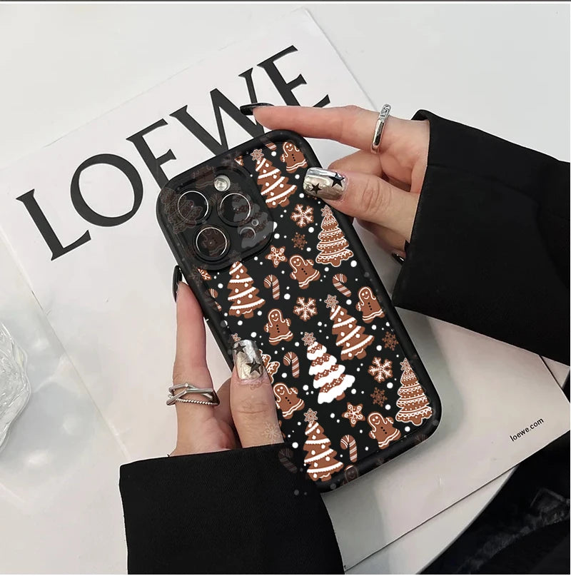 Merry Christmas Tree Gift Case For Google Pixel 8A 7A 9 Pro XL 7 8 PRO 7Pro Pixel7A Phone Casing Solid Color  Soft TPU