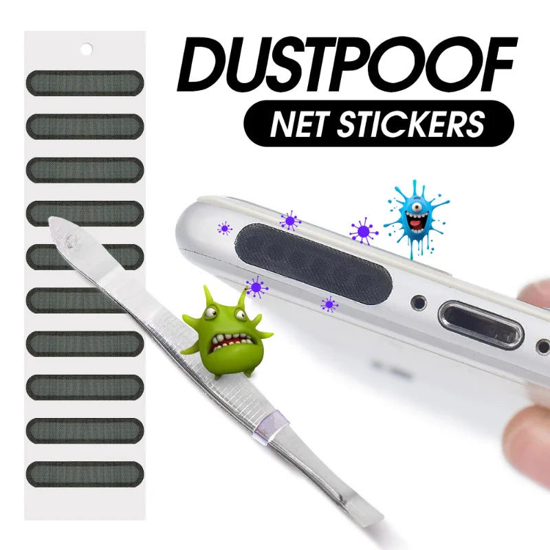Universal Phone Dustproof Net Stickers Speaker Mesh for iPhone Samsung Anti Dust Net Sound Hole Charging Port Dust Cover Plug - covers4phones