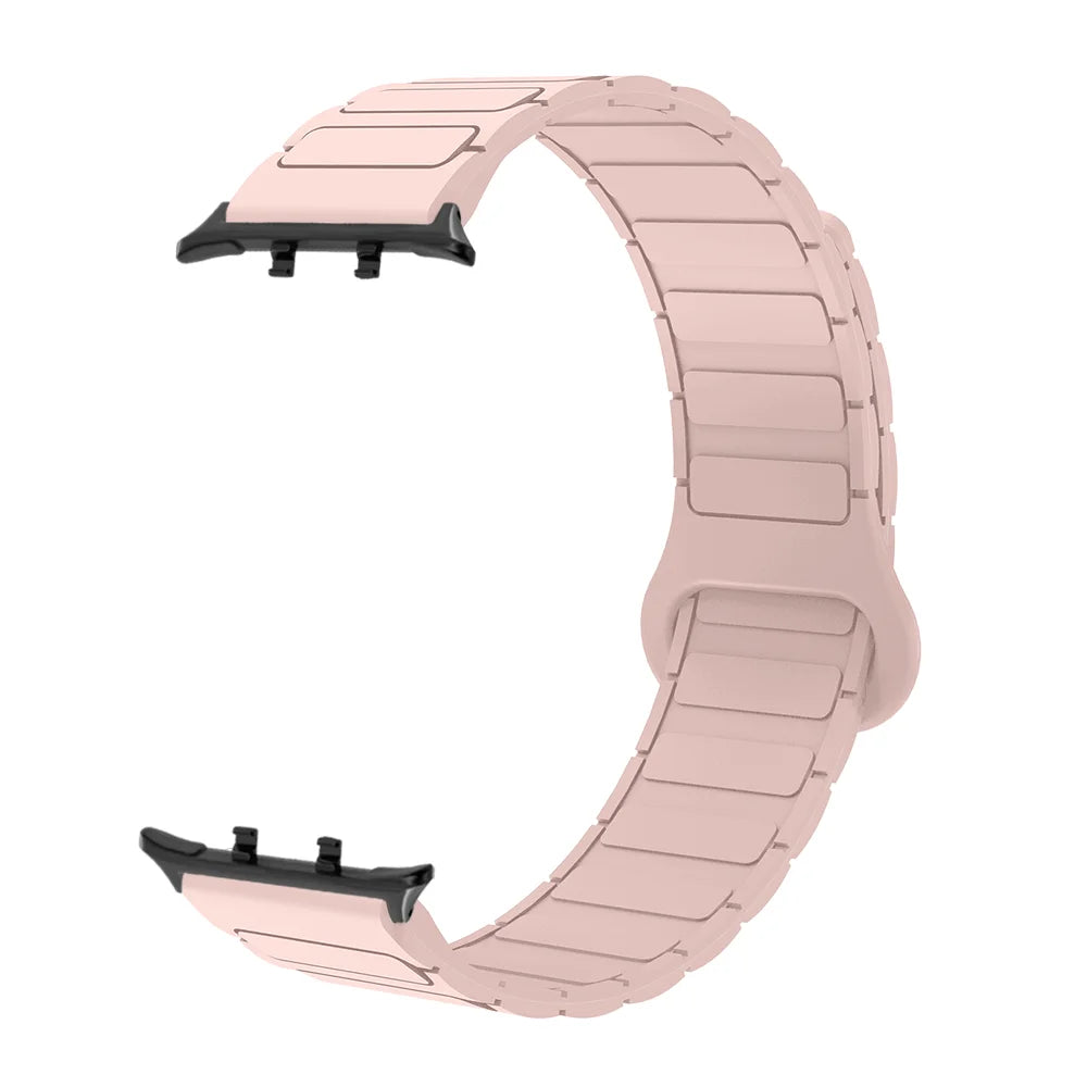 Armor Style Magnetic Wristband For Honor Watch 5 Quick Release Washable Breathable Silicone Sport Smart Watch Band Men Women