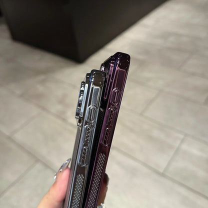 Plating Heat Dissipation Cooling Hollow Case For iPhone 11 12 13 14 15 16 Plus 17 Pro Max Air Camera Protection Shockproof Cover