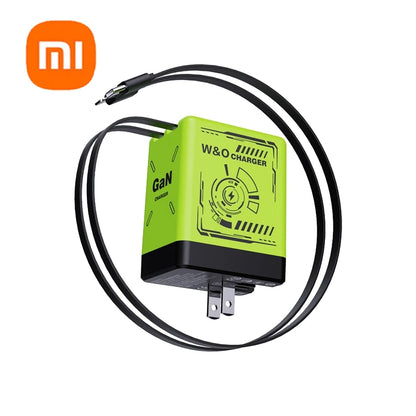 Xiaomi GaN120W Ultra Fast Charger With Retractable Type-C Lightning Cable Fast Charging Adapter For iPhone16 iPad Samsung Huawei