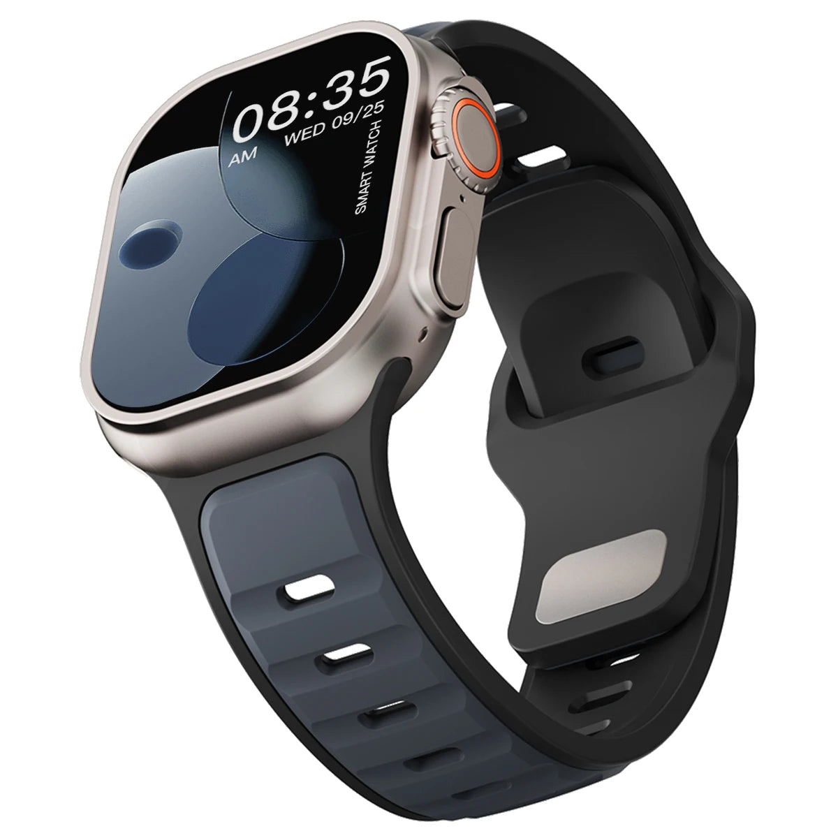 Silicone Strap for Apple Watch 49mm 46mm 45mm 44mm 42mm 41mm 40mm Sports Band for Iwatch Series 10 9 8 7 6 5 4 Se Ultra 1 2 Men