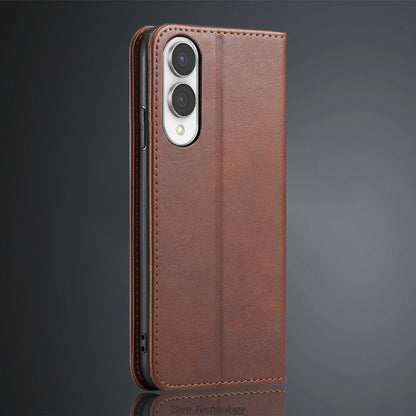 Magnetic attraction Leather Case for Samsung Galaxy S25 edge S25edge Holster Flip Cover Case Wallet Phone Bags Capa Fundas Coque