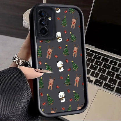 Christmas Tree Case for Samsung Galaxy S25 Ultra Plus S24 S23 S22 S21 S20 FE A73 A72 A71 A56 A55 A54 5G A52 A52S A51 4G Cover