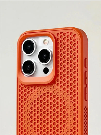 Luxury Matte Heat Dissipation Hole For Magsafe Case For iPhone 16 15 14 13 12Pro Max Plus Magnetic Wireless Charge PC Hard Cover