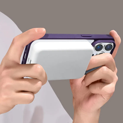 Luxury Dark Purple Transparent Magsafe Magnetic Case For iPhone 15 14 13 12 11 Pro Max Plus Antiskid Shockproof Protect Cover