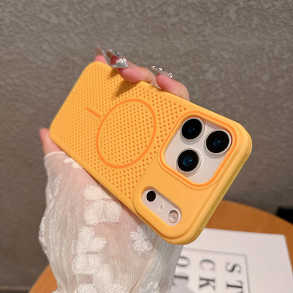 Colorful Cooling Heat Dissipation Phone Case For iPhone 17 Pro 17 16 15 14 13 12 11 Pro Max Plus Breathable Magnetic Back Cover