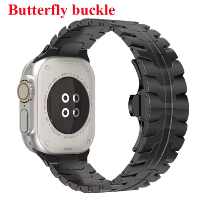 Stainless Steel Strap For Apple Watch Series 10 9 8 7 46mm 45mm SE 6 42mm 44mm Metal Bracelet Band For iWatch Ultra Ultra2 49mm