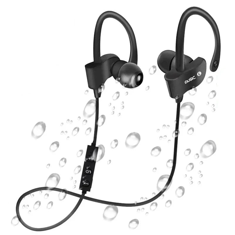 Bluetooth 5.0 Wireless Earphones Sports Headset Ear-Hook Waterproof Earbuds Neckband Magnetic Headphone With Mic For Smartphone