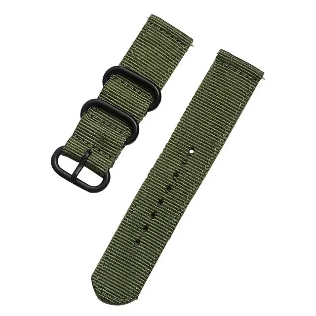 18mm 20mm 22mm 24mm Nylon strap For Samsung Galaxy watch 3 4 5 pro 6 7 46mm 42mm Active2 Amazfit Bip S3 frontier Sports band