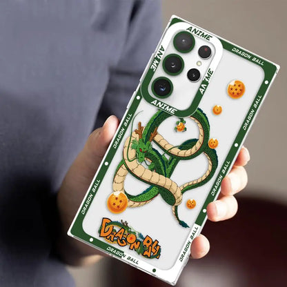 Case for Samsung Galaxy S24 S25 Edge S22 FE S23 Ultra S21 S20 Plus Note 20 Ultra 10 Clear Phone Cover Dragon Ball Manga Shenron