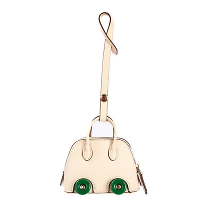 Car Styling Mini Bag Earphone Case For Airpods 4 Case 1 2 3 Pro Soft Leather Storage Bag With Lanyard For Car key Lipstick