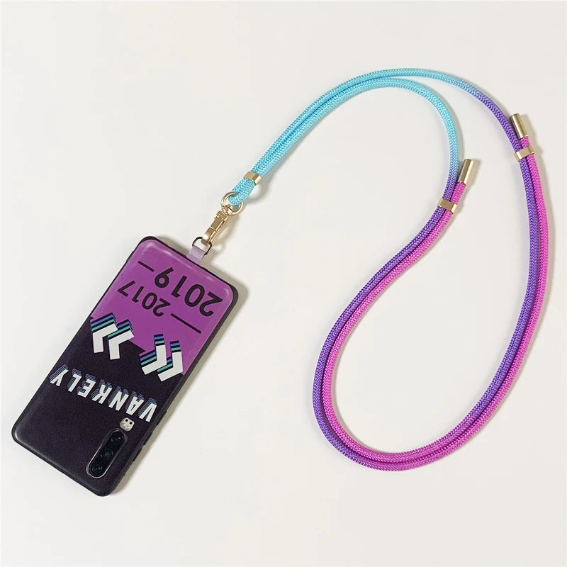 New Fashion Mobile Phone Lanyard Adjustable Outdoor Straps Universal Case Crossbody Shoulder Card Rope Anti-lost Chain for IPhone