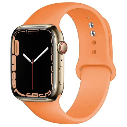 Silicone Band For Apple Watch strap 46mm 44mm 45mm 40mm 41mm 42-38mm 49mm sport bracelet iwatch series 11 10 9 8 7 6 5 SE Ultra3