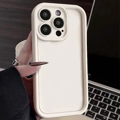 Candy Color Soft TPU Case For iPhone 16 14 15 Pro Plus 13 12 11 Pro Max 16e 8 XR X XS SE Shockproof Silicone Phone Cover Fundas
