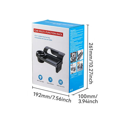 Multifunctional Car Organizer Box Side Door Window Storage Pocket Hanging Storage Rack with Cup HolderAuto Interior Accessories