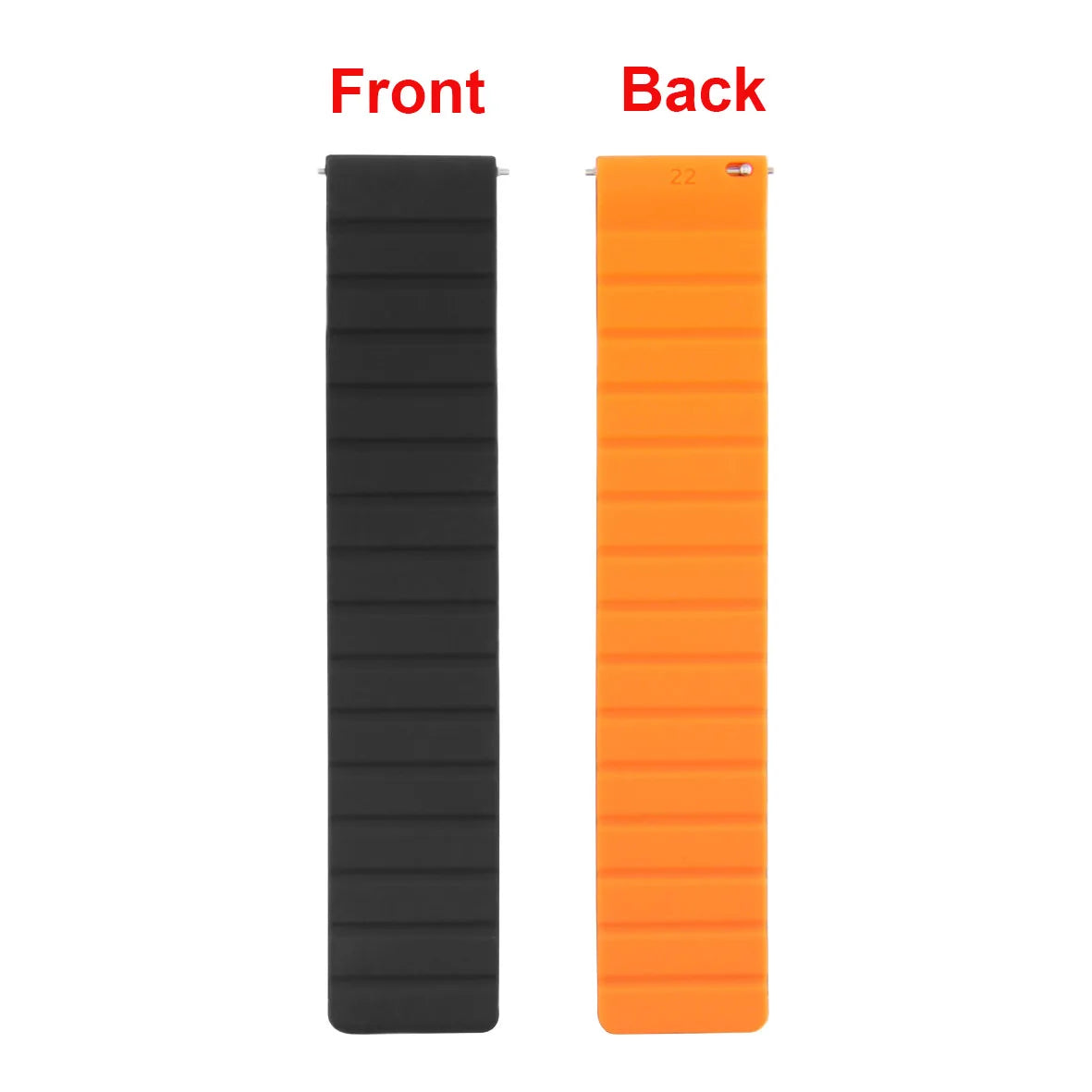 16mm 18mm 20mm 22mm Silicone Magnetic Rubber Watch Strap Band For Smart Sport Watch Connected Bracelet Man Watchband Watchstrap