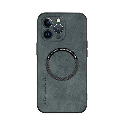 Magnetic For Magsafe Leather Case For iPhone 15 14 Pro Max 14pro 12 13 Pro Max 11 16 Luxury Wireless Charge Shockproof Cover