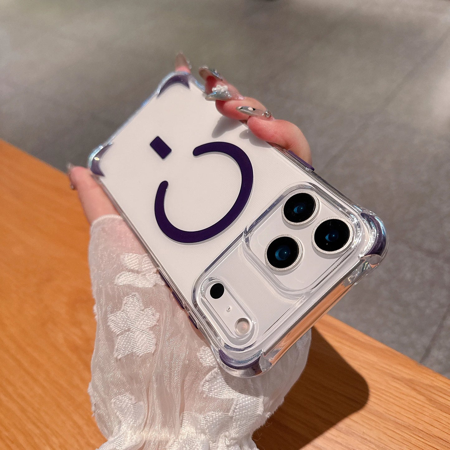 Luxury Magsafe Color Airbag Shockproof Clear Case For iPhone 17 Air 16 15 14 13 12 Pro Max Plus Magnetic Wireless Charging Cover