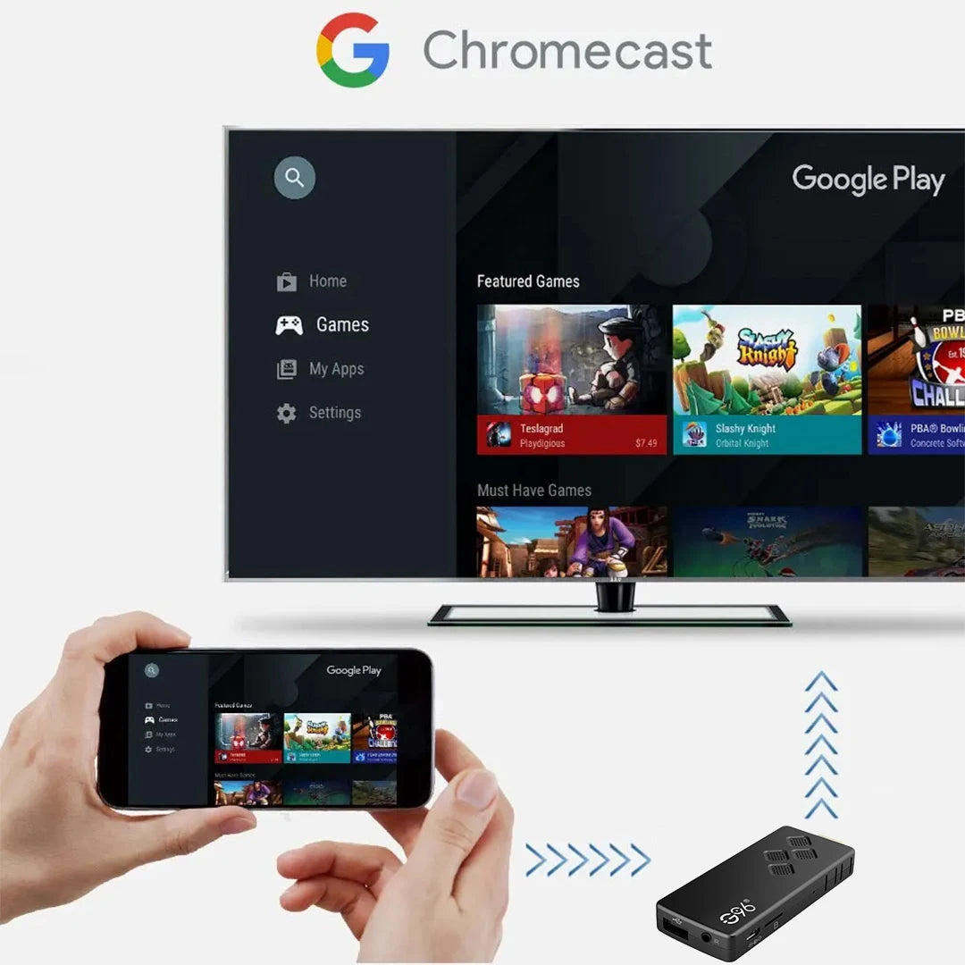 G96 Q2 Global Version TV Stick Google Assistant Android 13.0 4K Allwinner H313 Quad Core Portable Streaming Media Player