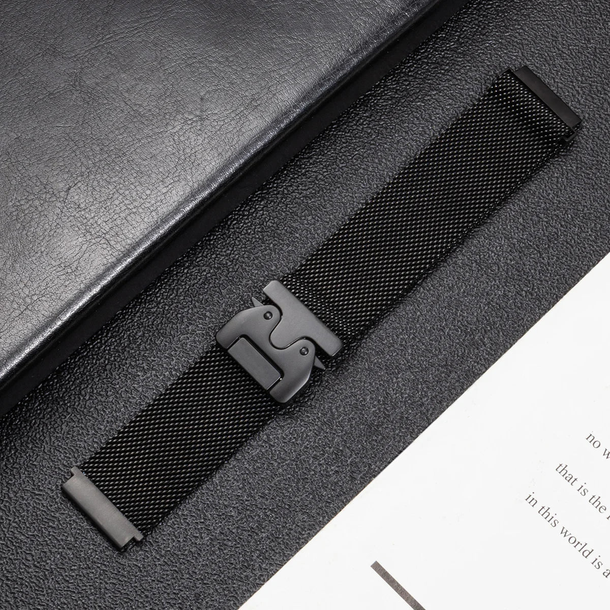 22mm Milanese Strap for Samsung Galaxy Watch 3 45 46mm for Xiaomi Redmi Watch 5 Active Metal Solo Loop Stainless Steel Wristband