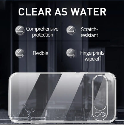 Ultra Thin Transparent Case For Google Pixel 9 Pro XL Case For Google Pixel 9 8 6 7 Pro 9A 8A 7A 6A Shockproof Soft Phone Cover