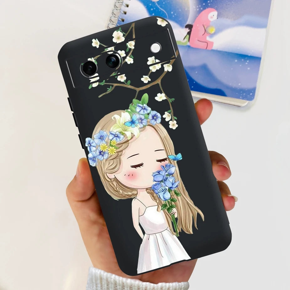 For Google Pixel 8A Case Stylish Painted Cover Soft TPU Shockproof Phone Case For Google Pixel 8 Pro Pixel8A Fundas Coque Bumper