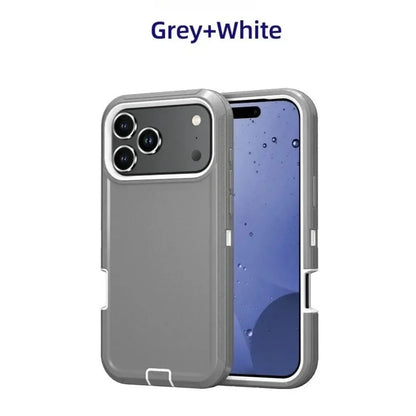 Premium Military Grade Heavy Armor Phone Case for IPhone 17 Air 16 15 14 Plus 13 12 ProMax Pro Shockproof Hard Protective Cover