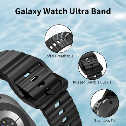 Silicone Band for Samsung Galaxy Watch ultra Strap 47mm Bracelet correa Galaxy Watch 7 6/6 Classic/5 pro/4 44mm 40mm 43mm 46mm
