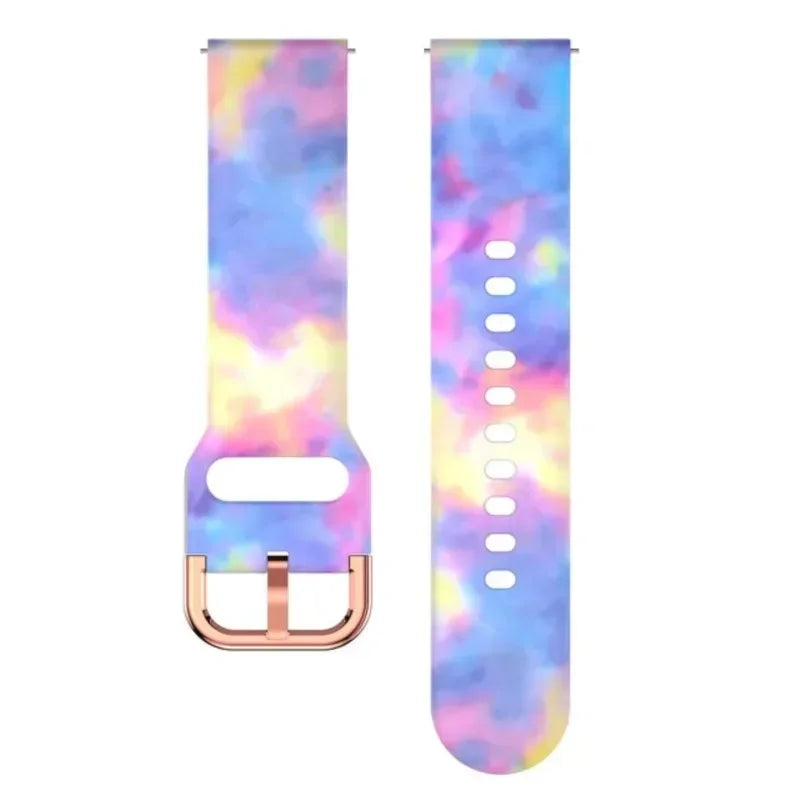 18mm 20MM 22mm band For Redmi Watch 5 lite/ Xiaomi Mi Watch 5 Active Wristband Printed Silicone Bracelet Sport strap Accessories