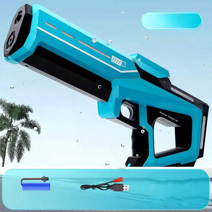 43cm Electric Water Guns For Adults Powerful Squirt Automatic Water Suction Water Blasters Summer Outdoor Beach Toy For Kid Gift