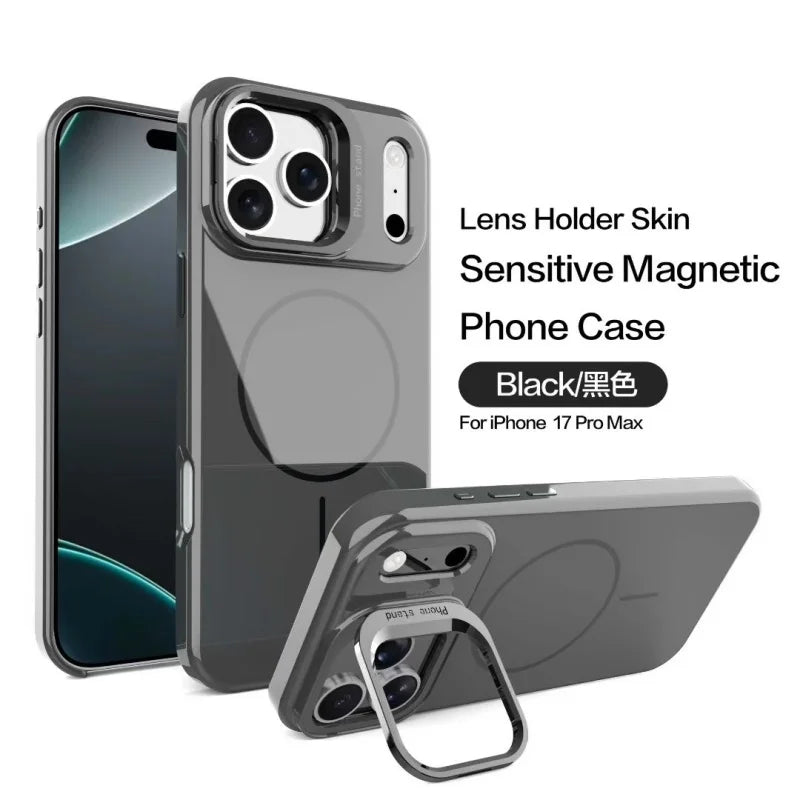 Bright high transparency magnetic case suitable for iPhone17Air 17Pro 16 15 14 13ProMax scratch resistant wireless charging case