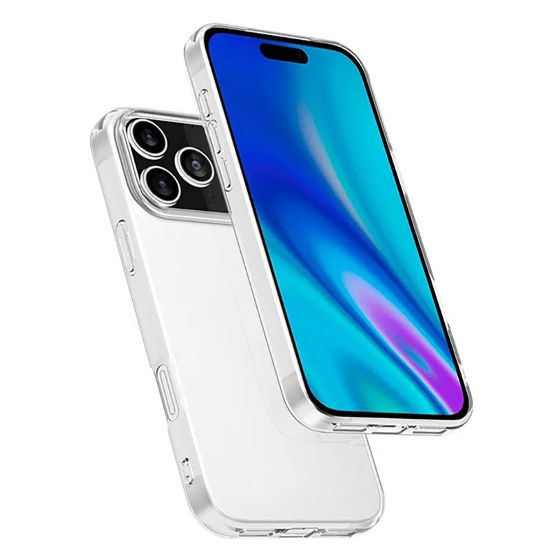 New Silicone Soft Case For iPhone 17 Pro Max iPhone17 Air Ultra Thin Clear Back Cover For iPhone17ProMax 17Pro 17Air Slim Shell